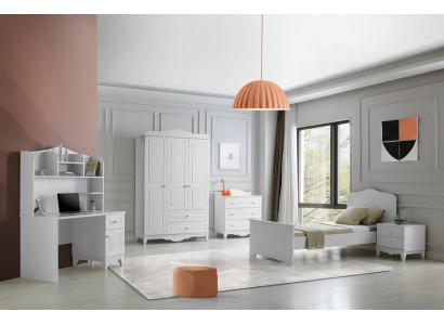 Schlafzimmer Möbelset Modernes Design Bett Schreibtisch 5-teilig Stilvoll