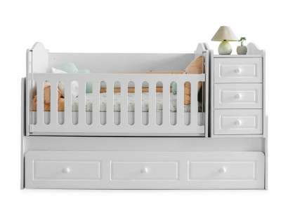 Bett Stauraum Wickeltisch Modern Praktisch Stilvolles Design Babyschlafzimmer