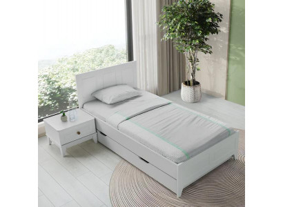 Bett Stauraum Nachttisch Modernes Design Kinderzimmer Gästezimmer Stilvoll Möbel