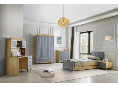 Set Kinderzimmer Gästezimmer Hotel Möbel Landhausstil Einrichtung 5-teilig