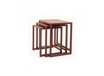 Braune Beistelltische Wohnzimmer Quadratische Tische Luxus Sofatische