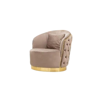 Designer woonkamer set 3-zitsbank en fauteuil beige kleur 2-delig nieuw
