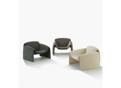 Modern Sessel  Fernseh Couch 1 Sitzer Sofa Textil Stoff luxuriöse Sessel