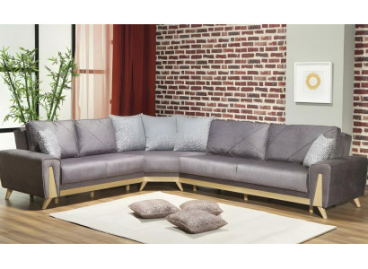 Couch Ecksofa Stoffsofa Polstersofa L Form Sofa Violett Moderne Stoff