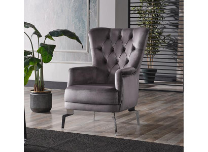 Sessel 1 Sitzer Sofa Polster Sofas Design Luxus Stoffsofas Chesterfield Textil