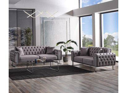 Textil Couch Sofagarnitur Neu 3 2 Sitzer Garnitur Design Moderne Sofa Couchen