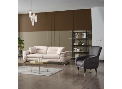Sofa Polstergarnitur Sitzgarnitur Wohnlandschaft Lounge Couch Sitzgarnitur 2+1