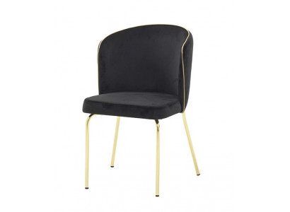 Luxus Esszimmerstuhl Stuhl Sessel Sitzer 1 Sitz Clubsessel Esszimmer Schwarz