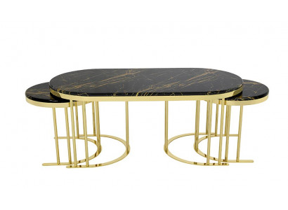 Couchtisch Kaffeetisch 3x Beistelltisch Designer Wohnzimmertisch Tische Modern