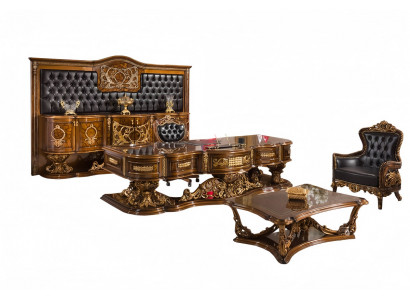 Art déco Sessel Couchtisch Schreibtisch Chefsessel Pano Luxus Prestigeträchtig
