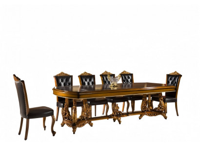 Besprechungstisch 6x Stühle Büro Zimmer Arbeitszimmer des Geschäftsführers 7tlg