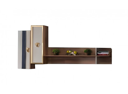 Wandregal Schlafzimmer Regal Luxus Holz Einrichtung Möbelstück Modene Möbel