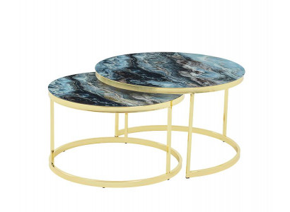 Modern Couchtisch 2x Couchtische Wohnzimmer Hochwertig luxuriöse Möbel Designer