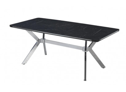 Luxus Esstisch Ausziehbar Esszimmer Tisch Metall Schwarz Tische Esstische Möbel