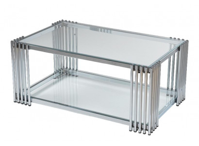 Couchtisch Luxus Design Metall  Möbel Silber Wohnzimmer Couchtische Rechteckig