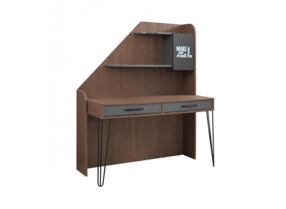 Braun Schreibtisch Designer Jugendzimmer Top-Qualität Möbel Holz Luxus Tische