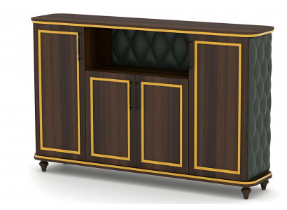 Luxus Büroschrank Anrichte Schrank Sideboard Modern Büro Möbel Holz Gold