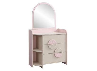 Kommode in Schlafzimmer Modern Elegante Kommode Holz Rosa  Möbel Top-Qualität