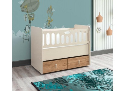 Modern Ausziehbares Kinderbett Luxuriöses Schlafzimmer Bett Holz Möbel Beige