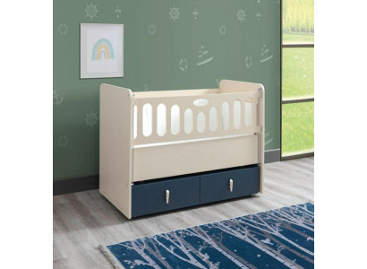 Modern Ausziehbares Kinderbett Luxuriöses Schlafzimmer Bett Holz Möbel Blau