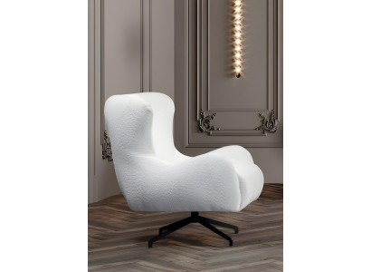 Sessel Polstersessel Relaxsessel Loungesessel Wohnzimmer Weiß Stoff