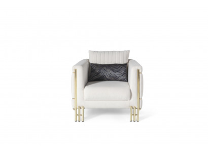 Sessel Club Lounge Designer Lehn Moderne Top-Qualität  Sessel 1 Sitzer Polster