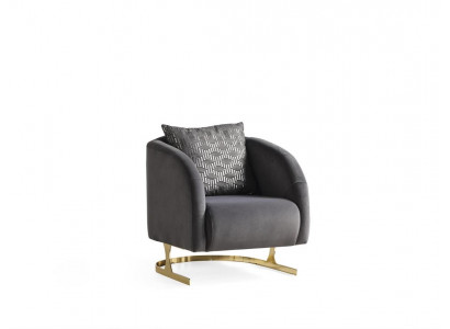 Moderne  Sessel Club Lounge Designer Lehn Top-Qualität Sessel 1 Sitzer