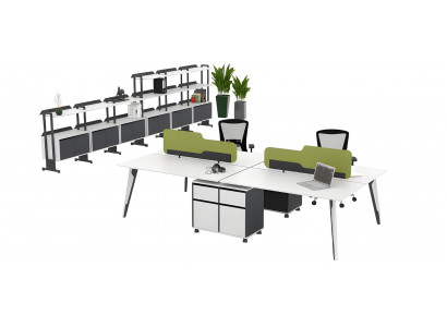 Workstation Arbeitstisch Doppelarbeitsplatze Büroschranke Kommoden Büro