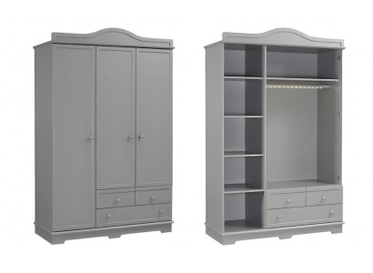 Weißer moderner Holzschrank mit Stauraum für Schlafzimmer und Flur
