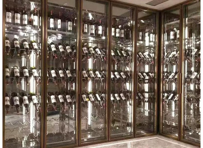 Weinschrank Weinkühlschrank Schaukasten Weinmöbel Schrankvitrine
