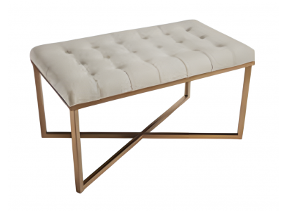 Beiger Holz Hocker im eleganten Design