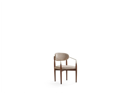 Beige Holz-Textil Stühle im eleganten Design, komfortabel