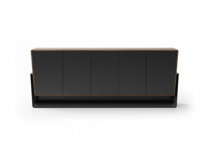Braune Holz Konsole modern elegant für Flur und Wohnzimmer