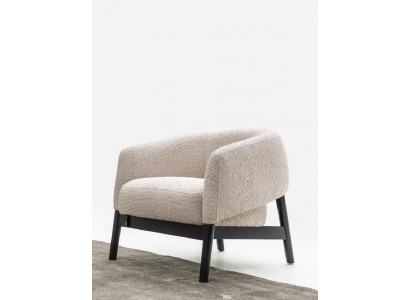 Beiger moderner Textil-Sessel für Wohnzimmer und Schlafzimmer