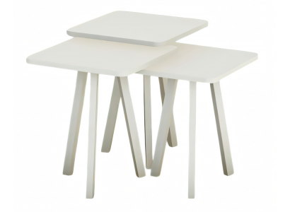 Weißes Holz Couchtisch-Set im modernen Stil