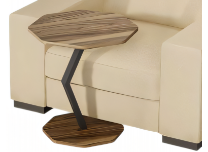 Beistelltisch aus Holz in Braun modern eleganter Wohnstil