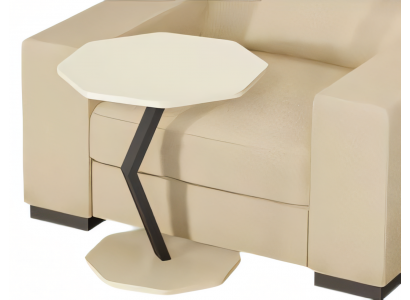 Beistelltisch aus Holz in Weiß modern elegant