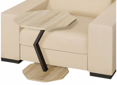 Beistelltisch aus Holz in Braun modern eleganter Stil