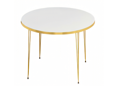 Weißer Holz-Couchtisch im modernen Design