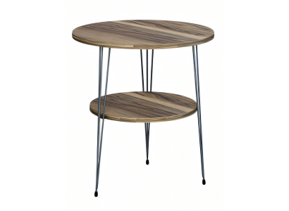Beistelltisch aus Metall in Braun modern eleganter Wohnstil