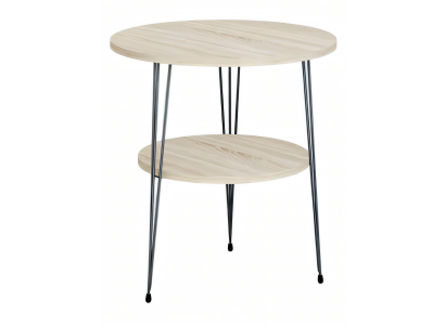 Beistelltisch aus Metall in Beige modern elegant