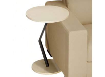 Beistelltisch aus Holz in Beige modern elegant