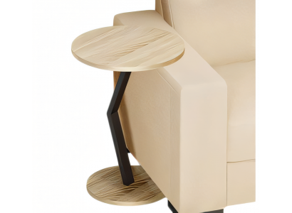 Beistelltisch aus Holz in Braun modern eleganter Wohnstil
