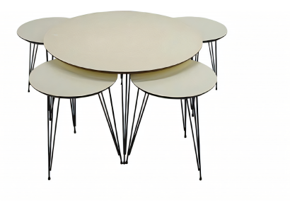 Weiße Holz Couchtisch mit modernem Design