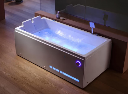 Badewanne Spa-Bad Hydromassagewanne Whirlpool Blubberbad Whirlwanne 180x90 cm
