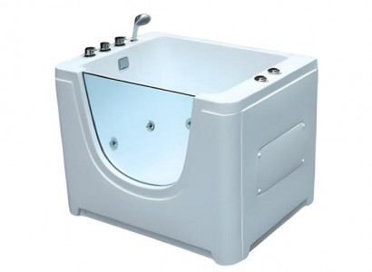 Babywanne Babywhirlpool Babywaschwanne Babyspa-Wanne Kinderbadewanne 110x85 cm