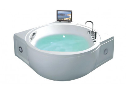 Acrylwanne Whirlpool Blubberbad Hydromassagewanne Spa-Bad Whirlwanne 154x154 cm
