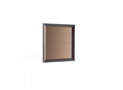 Brauner Holzspiegel im eleganten Design für Wohnzimmer und Flur