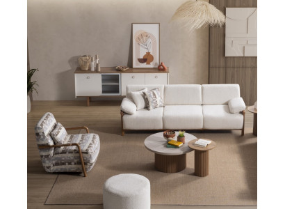 Wohnzimmer-Set mit Sofa und Sessel Schönheit und Eleganz im Detail