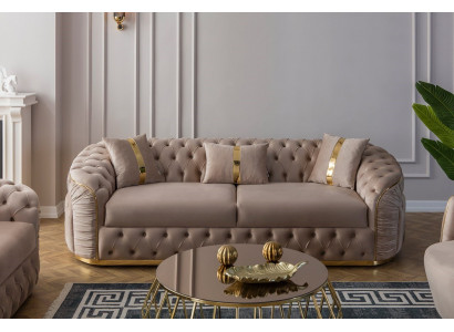 Das Sofa im modernen Stil schafft ein komfortables Interieur.